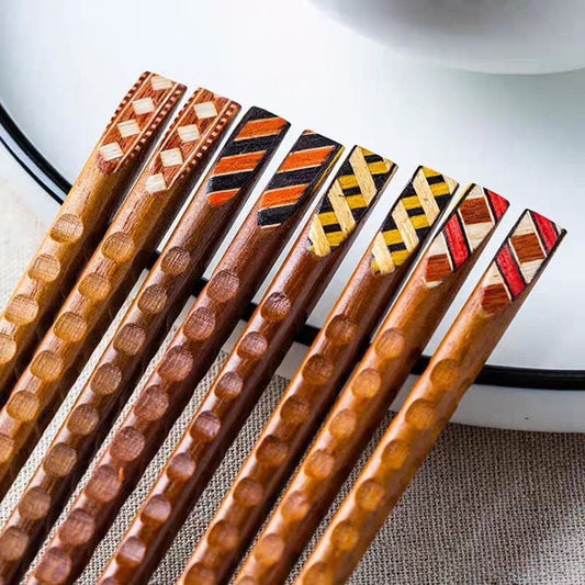 Gohobi  a set of 5 pairs of Japanese Wood chopsticks for daily use Chinese chopsticks set oriental Gift ideas Table utensils