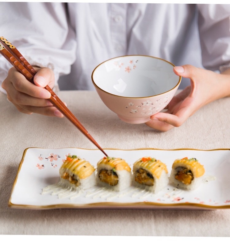 Gohobi  a set of 5 pairs of Japanese Wood chopsticks for daily use Chinese chopsticks set oriental Gift ideas Table utensils