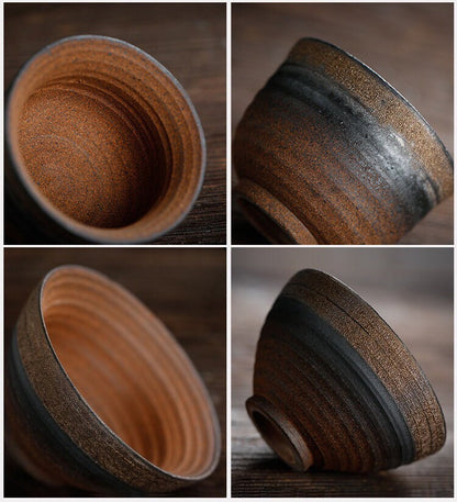 Gohobi Handmade  ceramic tea cup Chinese Gongfu tea Kung fu tea Japanese Chado peach blossom