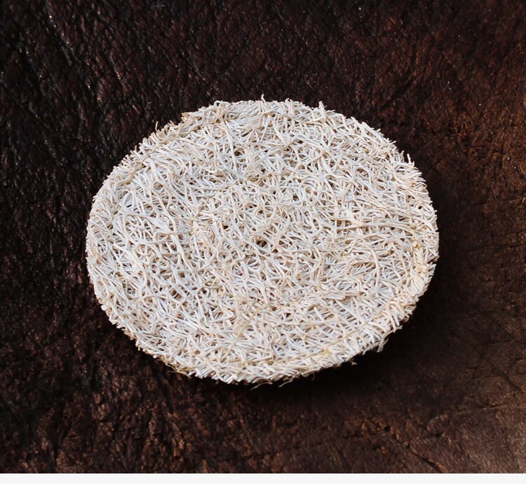 Natural Loofah Coaster Chinese Gongfu tea Kung fu tea Teaware Japanese Chado cotton coaster unique handmade coaster