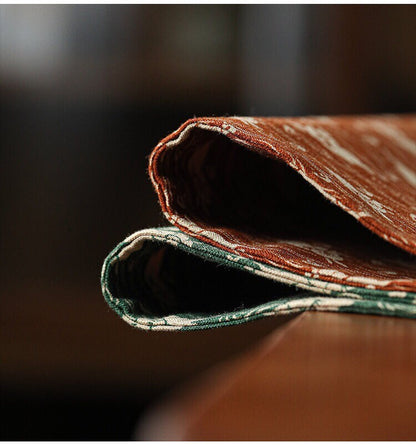 Gohobi Gongfu Tea ceremony placemat 48cm x 21 cm Kung fu tea towels Linen cotton Japanese Chado teaware placemat