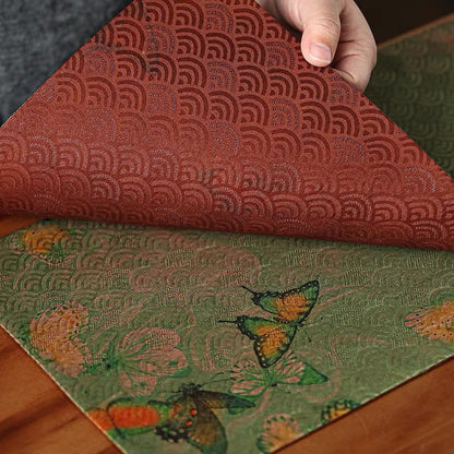 Gohobi Gongfu Tea ceremony placemat 48cm x 21 cm Kung fu tea towels Linen cotton Japanese Chado teaware placemat