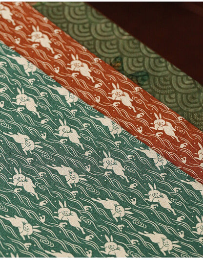 Gohobi Gongfu Tea ceremony placemat 48cm x 21 cm Kung fu tea towels Linen cotton Japanese Chado teaware placemat