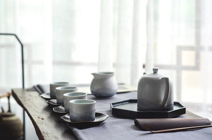 Gohobi Teapot Ceramic Chinese Gongfu tea Kung fu tea Japanese Chado  [Hand-painted Mountain collection]