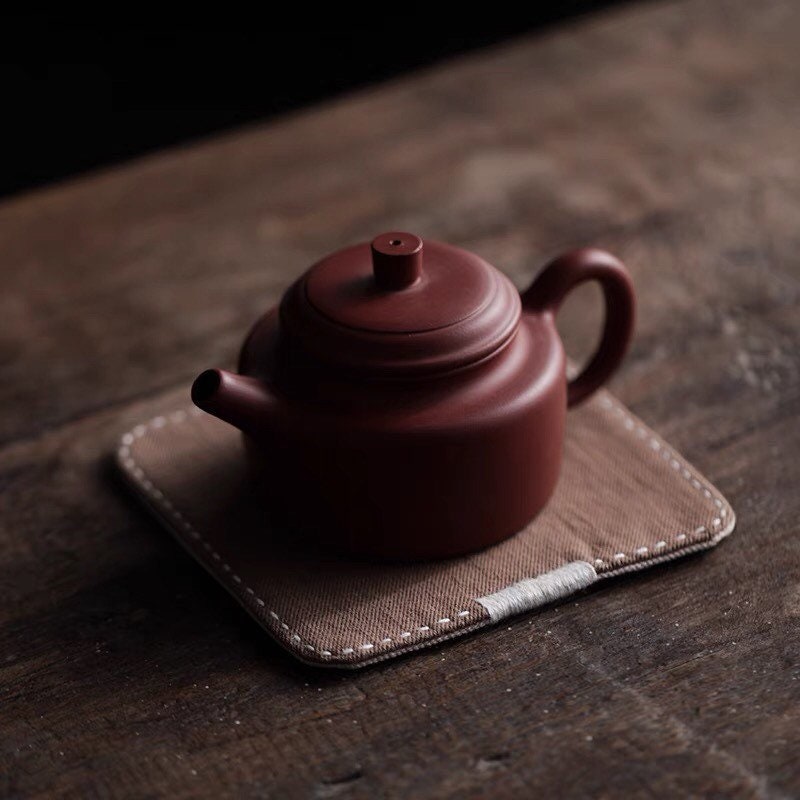 Gohobi  Coaster Chinese Gongfu tea Kung fu tea Teaware Japanese Chado cotton coaster unique handmade coaster