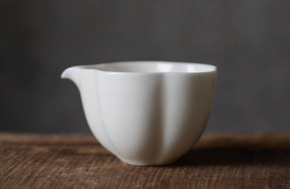 Gohobi Handmade ceramic Gaiwan Chinese Gongfu tea Japanese Teacup small green tea cup [White gloss collection] 