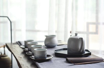 Gohobi Tea pitcher/ Fair cup Ceramic Chinese Gongfu tea Kung fu tea Japanese Chado  [Hand-painted Mountain collection]