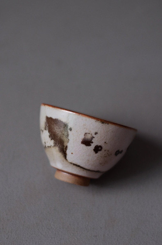 Gohobi Handmade ceramic tea cup Chinese Gongfu tea Japanese Teacup small green tea cup [Black ink collection]