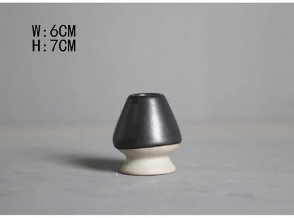 Gohobi Ceramic Matcha Set with Bamboo Whisk, whisk holder and spoon, tea ceremony gift set, Japanese Tea set Gift box