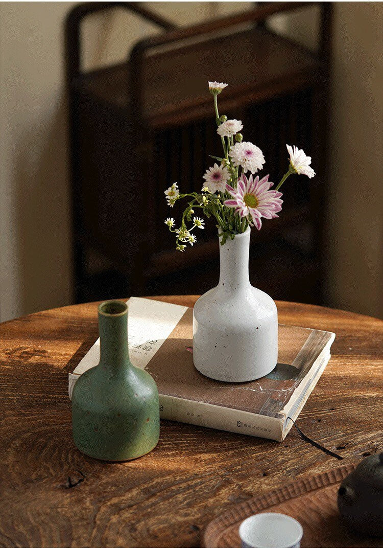Gohobi Handmade ceramic zen vases table decoration house warming gift Japanese vintage style