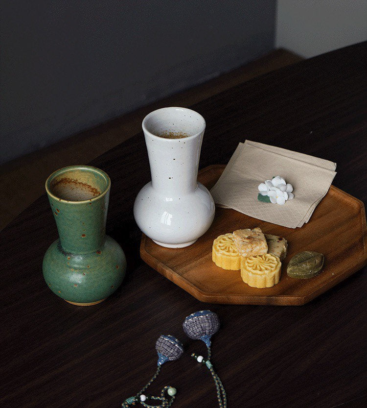 Gohobi Handmade ceramic zen vases table decoration house warming gift Japanese vintage style