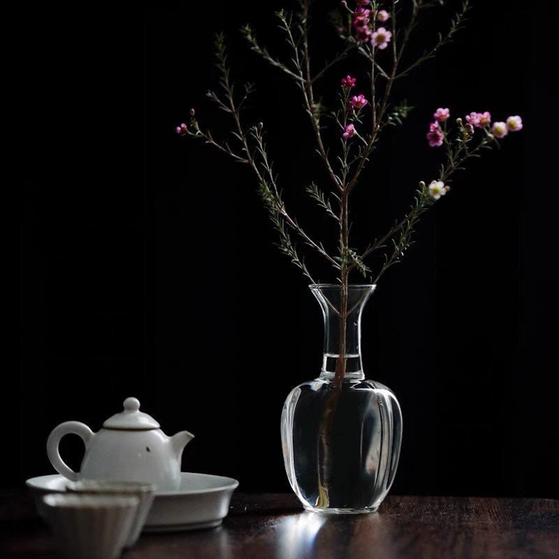 Gohobi Large Glass Vases Chinese Gongfu tea Kung fu tea Japanese Chado table decoration