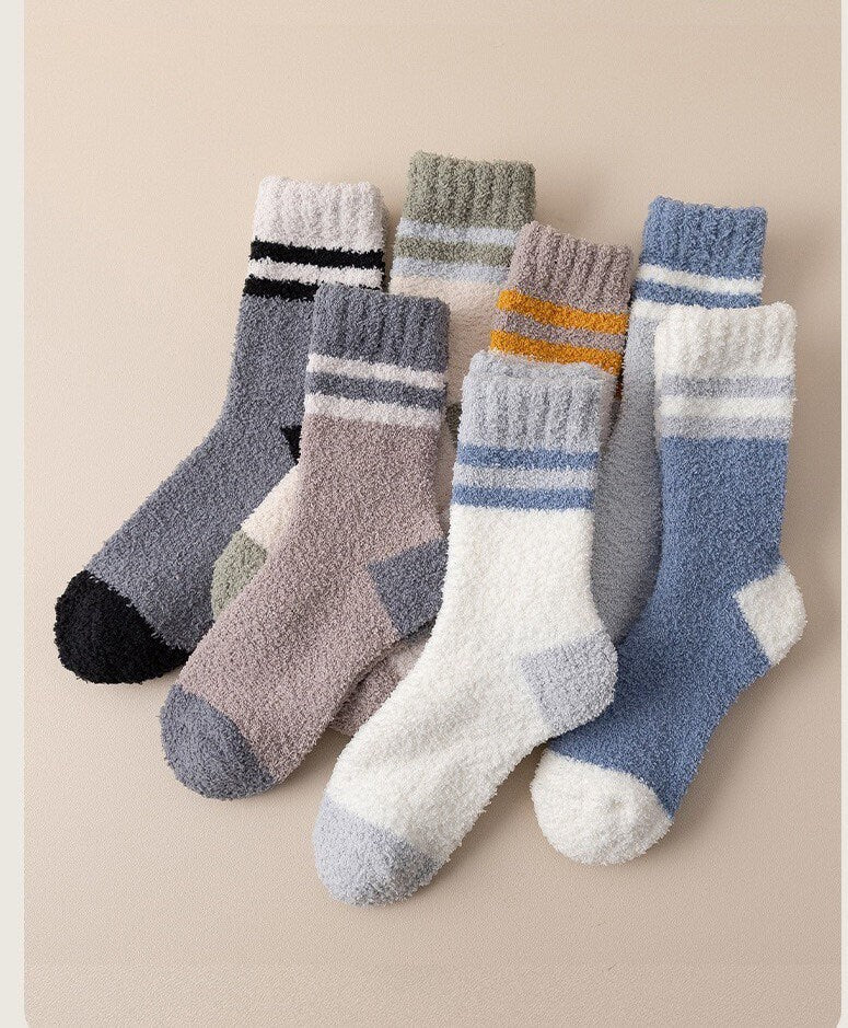 Extra Thick Men Wool Socks, Winter socks, Men Winter Socks, gift for him coral fleece, coral velvet fabric