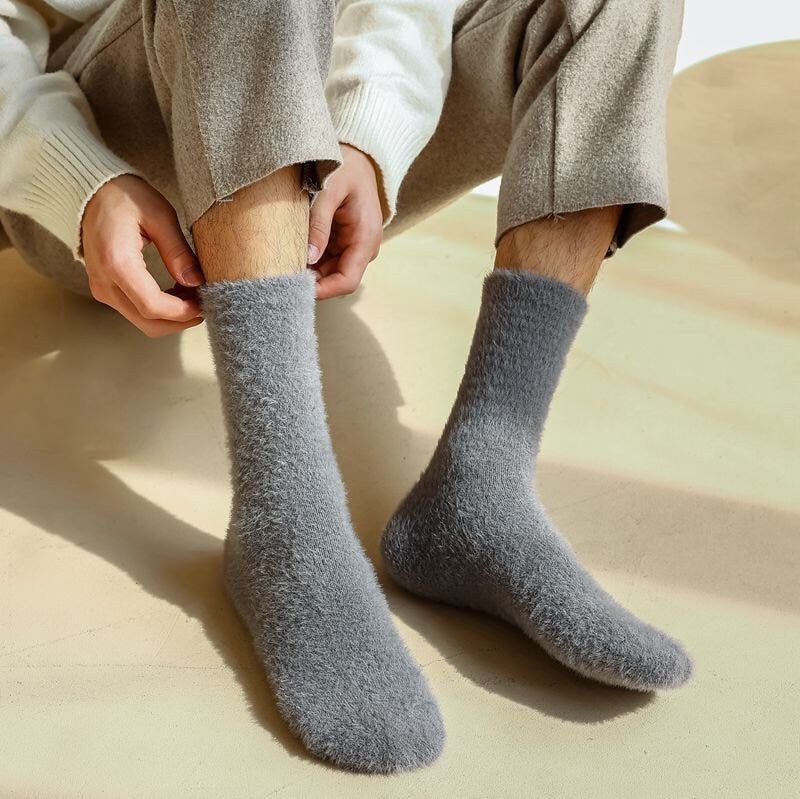 Extra Thick Men Socks, Winter socks, Men Winter Socks, gift for him faux fur mink