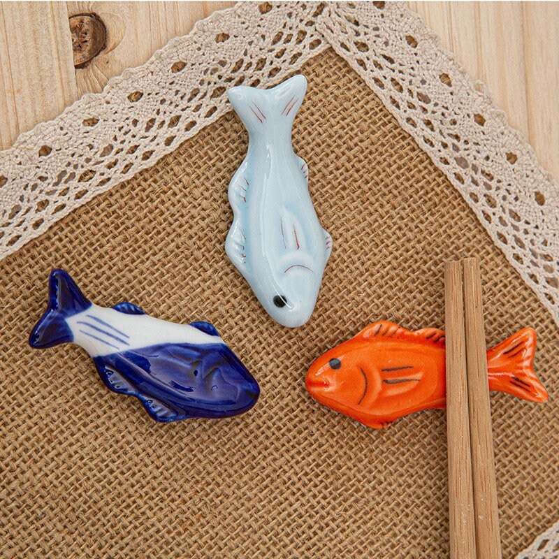 Gohobi Fish Chopstick rest for daily use chopsticks rack oriental Gift ideas Table utensils