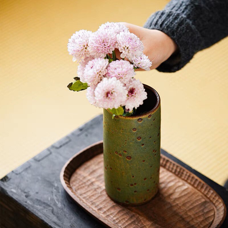 Gohobi Handmade ceramic zen vases table decoration house warming gift Japanese vintage style